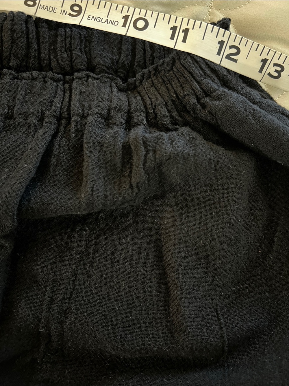 Oh My Gauze! Women's Wide Leg Black Linen Pants - Picture 4 of 6